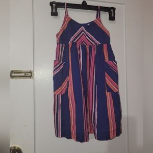 Old Navy  Girls Pink  Blue Orange Woven Dress size 4T
